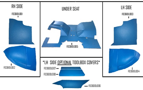 UF90100   Cab Kit Without Headliner----Blue